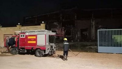 سبب حريق ثلاجة خضروات بمنشأة القناطر