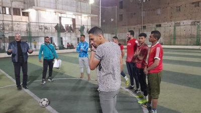 افتتاح الدورة الرمضانية لخماسي كرة القدم بنادي طما الرياضي