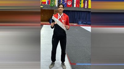 أحمد هشام بهجت يتوج بذهبية بطولة الجمهورية لسلاح السيف