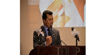 وزير الشباب والرياضة يشهد المؤتمر الصحفي الخاص ببطولة المجتمع المدني لكرة القدم