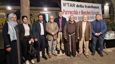 اتحاد عمال المصريين بإيطاليا يشارك في حفل إفطار الجمعية الثقافية الإسلامية وجامع الهدى بروما