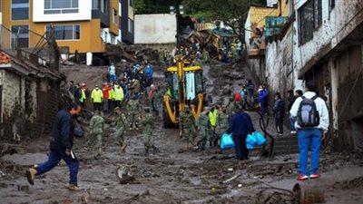 ارتفاع حصيلة وفيات الانهيارات الأرضية في الإكوادور إلى 27 شخصًا