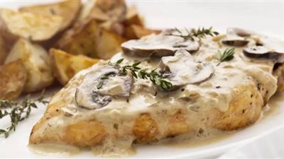 طريقة عمل صدور دجاج بالمشروم وجبن البارميزان| سهلة ولذيذة