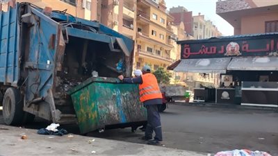 الإسماعيلية: رفع 35 طن قمامة من القنطرة غرب