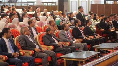 وسط أجواء رمضانية رئيس جامعة بني سويف يحضر احتفالية طلاب من أجل مصر