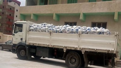 استلام 4800 شنطة مواد غذائية لتوزيعها على الأَولى بالرعاية بالإسماعيلية