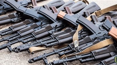 التحفظ على 111 فرد خرطوش و200 قطعة سلاح معدني