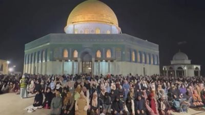 صلاة العشاء والتراويح من المسجد الأقصى (بث مباشر)