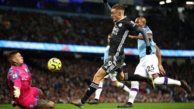 جيمي فاردي هداف لقاءات مانشستر سيتي وليستر في الدوري الإنجليزي