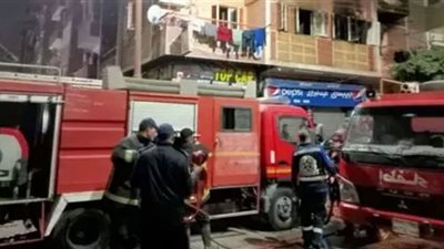 إخماد حريق نشب في كافيه بكرداسة