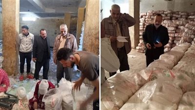 تموين الشرقية يشن حملات مفاجئة على التجار التموينيين ببلبيس