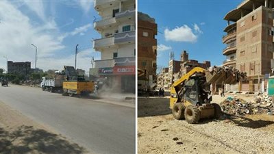 تكثيف أعمال النظافة والتجميل ورفع الإشغالات بمحيط كنائس الشرقية