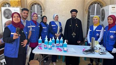 فريق 100 مليون صحة يشارك بالتأمين الطبي لاحتفالات عيد القيامة بالإسماعيلية