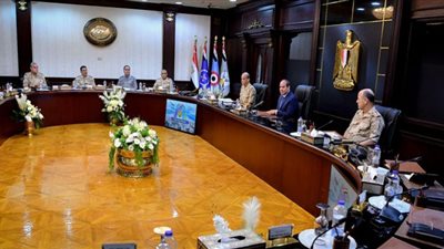 الصور الأولى لاجتماع المجلس الأعلى للقوات المسلحة برئاسة السيسي