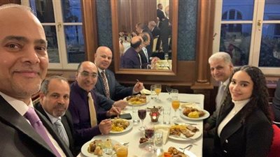 صور ... رموز الجالية المصرية على مأدبة إفطار السفير المصري بفيينا