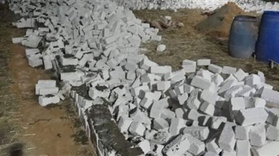 إزالة 7 حالات تعدٍ بالبناء على الأراضي الزراعية بالمحلة