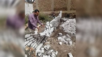 إزالة 6 حالات تعدى بمدينة دشنا في قنا