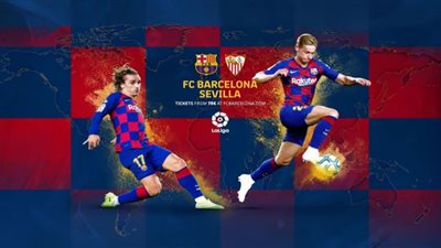 YouTube.. رابط مشاهدة مباراة برشلونة واشبيلية بث مباشر في الدوري الإسباني كورة Star