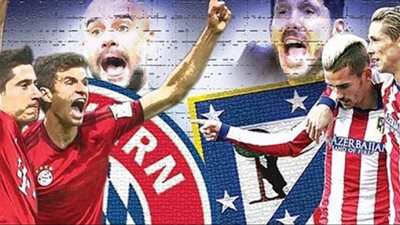 مشاهدة مباراة أتلتيكو مدريد وبايرن ميونخ في بطولة دوري أبطال أوروبا..بث مباشر HD