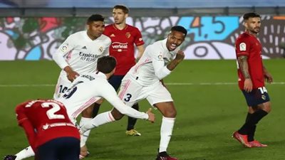 مباراة ريال مدريد وأوساسونا في الدوري الإسباني