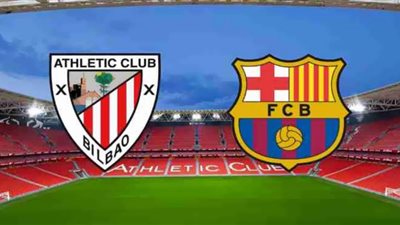Barcelona and Athletic Bilbao matchمشاهدة مباراة برشلونة وأتلتيك بلباو بث مباشر اليوم نهائي كأس السوبر الإسباني