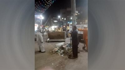 رفع 36 طن مخلفات من شوارع مدينة قوص في قنا