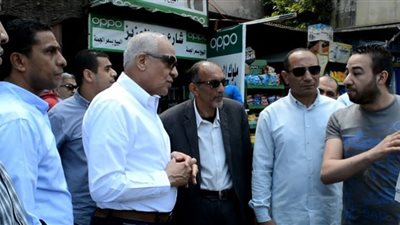 محافظ الجيزة يتفقد أعمال تطوير شارع العامل الأول بإمبابة