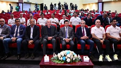 وزير الشباب يشهد المؤتمر الصحفي للإعلان الرسمي عن الجهاز الفني للمنتخب الوطني لليد برئاسة الإسباني خوان كارلوس باستور