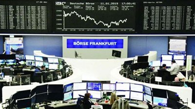 الأسهم الأوروبية ترتفع بنحو 1.9 %