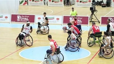 مصر والإمارات في صدام نصف نهائي البطولة العربية لكرة السلة للكراسي اليوم