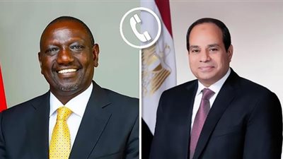الرئيس السيسي يتلقى اتصالًا هاتفيًا من الرئيس الكيني حول أزمة السودان