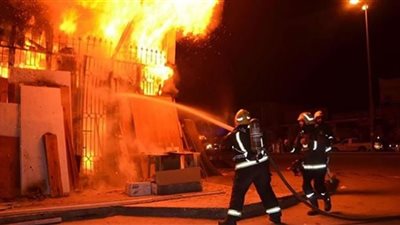 ماس كهربائي يتسبب في تفحم شقة بمدينة 6 اكتوبر