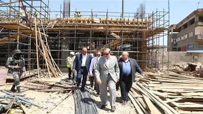 محافظ كفر الشيخ يتفقد موقع إنشاء مستشفى مطوبس المركزي