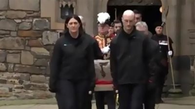 نقل حجر المصير لتتويج الملك تشارلز (شاهد)