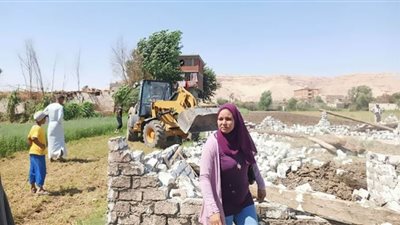 تحرير 49 فدانًا من التعديات على الأراضي الزراعية في قنا