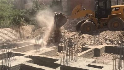 إزالة التعديات على الأراضي الزراعية بالفيوم 