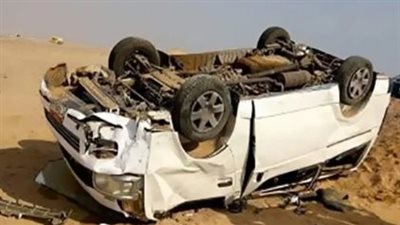  إصابة 12شخصًا بكسور في إنقلاب سيارة ميكروباص بشبراخيت