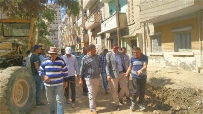   استكمال خطة رصف وتطوير طرق وشوارع  سمالوط 