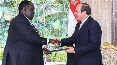 السيسي يستقبل مستشار رئيس جمهورية جنوب السودان