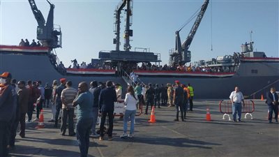 ميناء سفاجا يستقبل 466 عائدًا من المصريين ورعايا الدول  قادمين من السودان