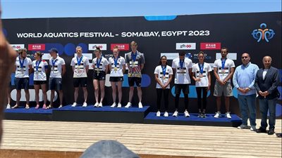 مصر تفوز بأول ميدالية للفرق في بطولات العالم لسباحة المياه المفتوحة