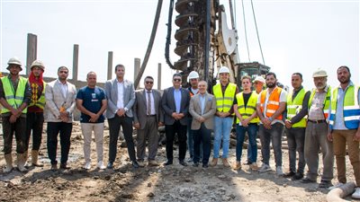 الانتهاء من تنفيذ 80% من الاساسات العميقة لمستشفى 900900 بالمحلة 