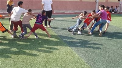 يوم رياضي في الألعاب الترويحية والترفيهية بمركز شباب أولاد إسماعيل بالمراغة