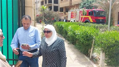 نائب محافظ القاهرة تتابع أعمال إطفاء حريق دار الباقيات الصالحات بحي المقطم