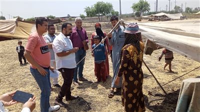 إجراء المسح الميداني لتطعيم الوافدين والأطفال المتخلفين بالشرقية