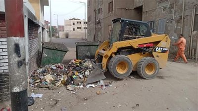 حملة نظافة في شوارع مدينة دشنا بقنا