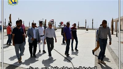 محافظ جنوب سيناء يتابع مستجدات الأعمال النهائية بالقرية التراثية