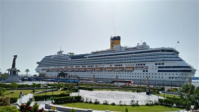 ميناء بورسعيد يستقبل 3600 سائح على السفينة السياحية COSTA PACIFICA  
