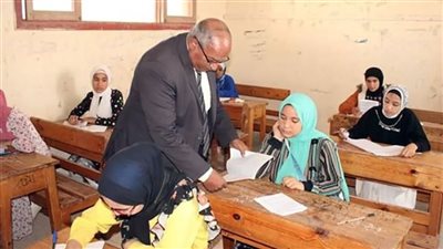 انتظام امتحانات الشهادة الإعدادية فى بني سويف