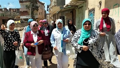 إنطلاق المرحلة الأولي من الحملة الممتدة لطرق الأبواب بكفر الشيخ 